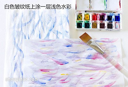 漂亮的皱纹纸手工花包装盒装饰DIY制作图解 