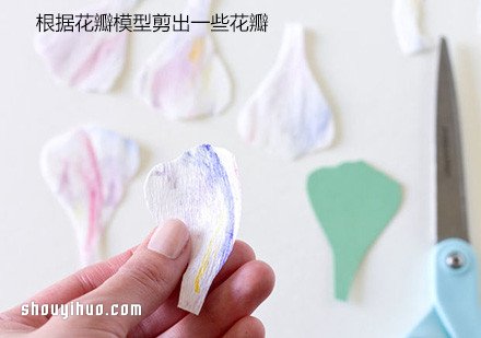 漂亮的皱纹纸手工花包装盒装饰DIY制作图解 