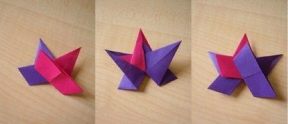 折纸立体星星的方法 手工立体星星的折法图解 