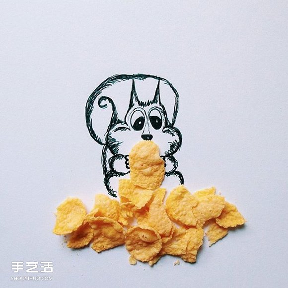小时候最爱的零食创意DIY 令人惊喜的逗趣插画 