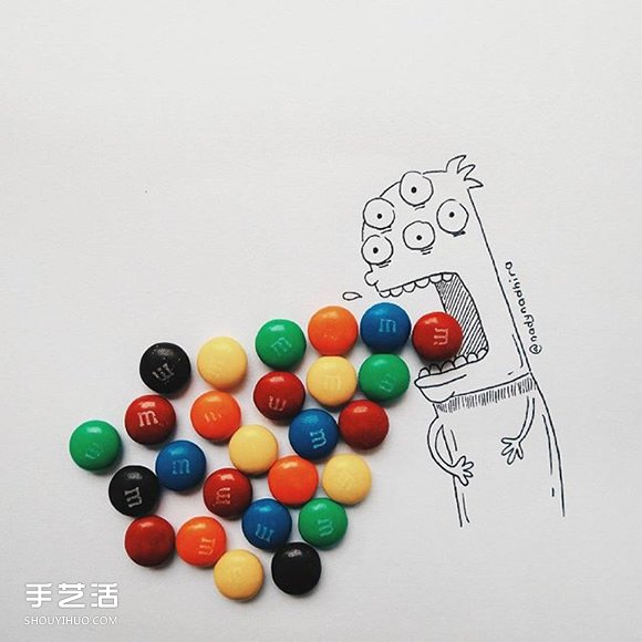 小时候最爱的零食创意DIY 令人惊喜的逗趣插画 