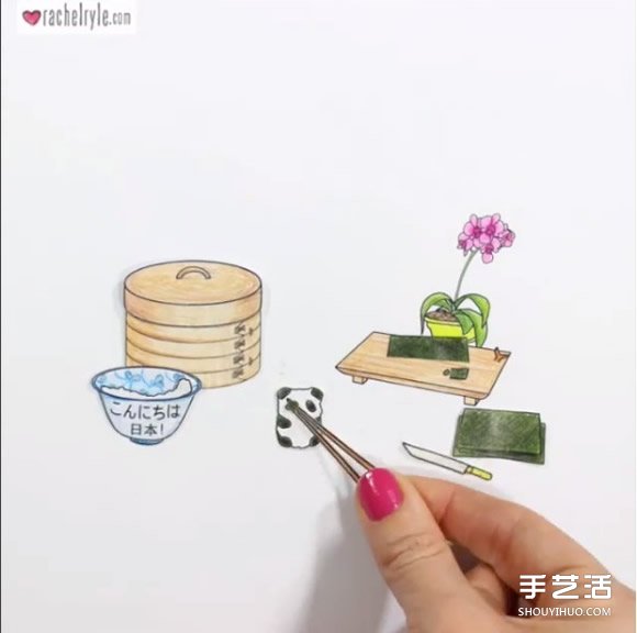 自制插画和拼贴 手绘风动画教你泡出完美拿铁 