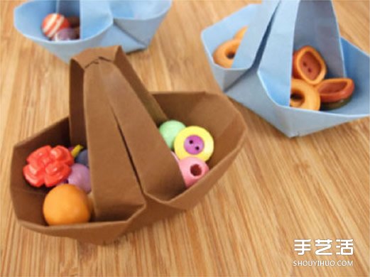 怎么折纸篮子 简单篮子的折法图解教程 