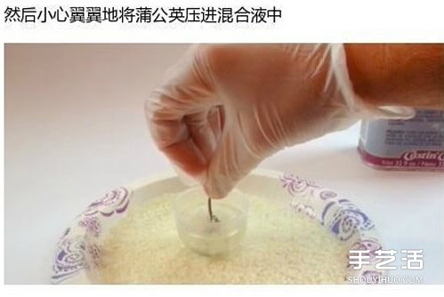 透明蒲公英球小饰品DIY制作过程步骤 