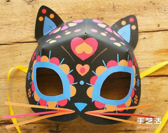 猫面具怎么制作的教程 猫脸面具制作过程图解 