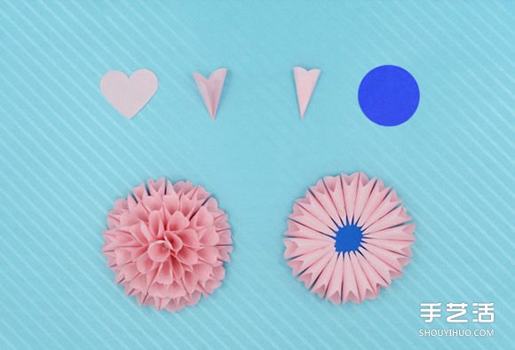 立体花朵装饰画DIY 简单手工制作立体花装饰画 
