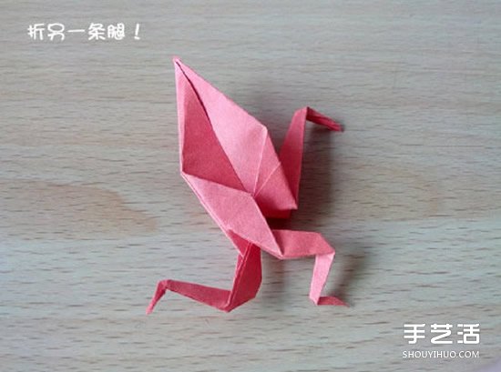 折纸猥琐鹤的方法图解 猥琐鹤的折法步骤图 