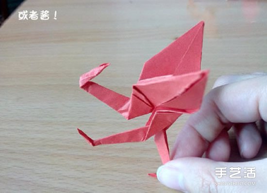 折纸猥琐鹤的方法图解 猥琐鹤的折法步骤图 
