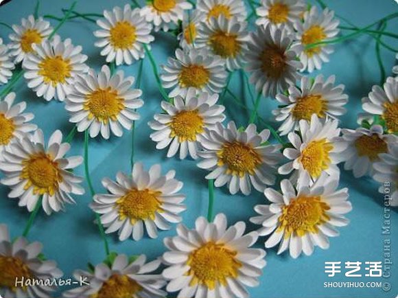 手工菊花制作方法过程 卡纸菊花的做法图解 