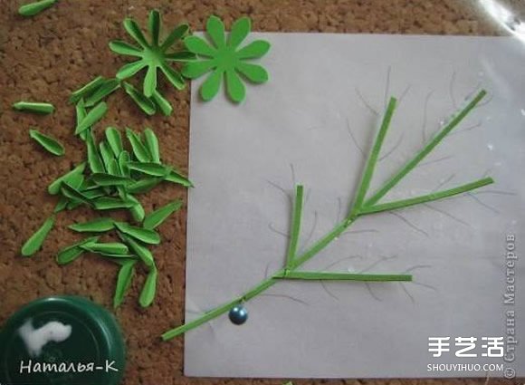 手工菊花制作方法过程 卡纸菊花的做法图解 