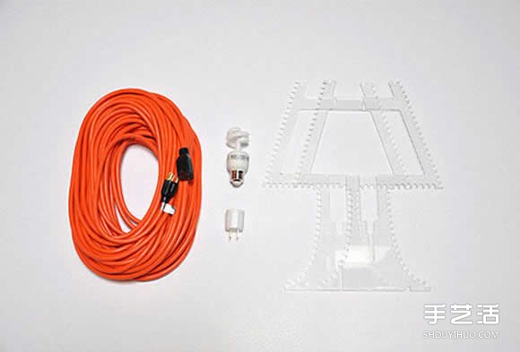 创意无限电缆台灯DIY 简单自制台灯的方法教程 