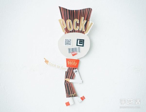零食饼干盒剪贴 制作可爱逗趣的人物与动物 