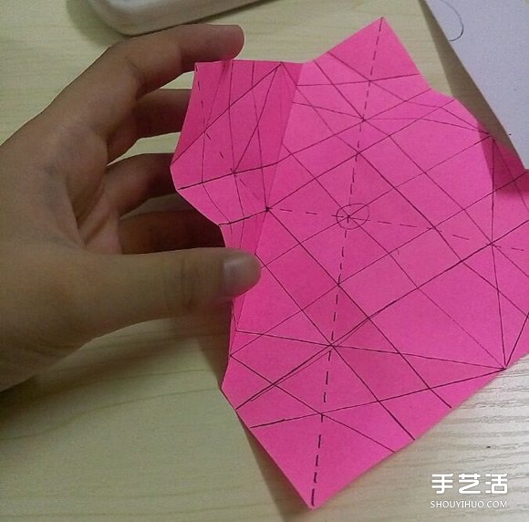 小松英夫的马折纸图解 超详细立体马的折法教程 