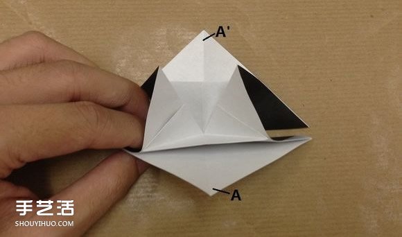 小动物折纸步骤图 用纸折小动物的方法图解 