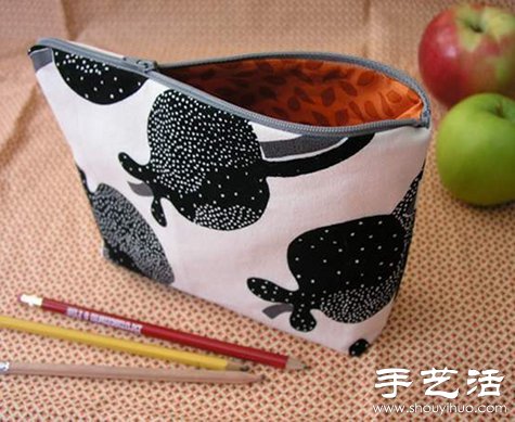 布艺化妆包/笔袋手工制作教程 
