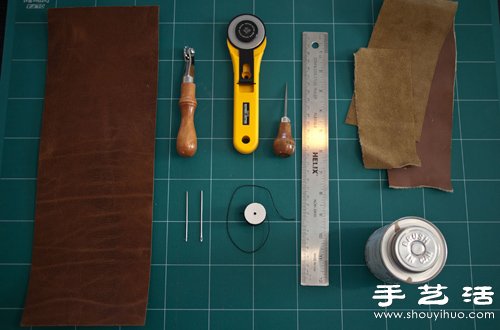 自制护照夹 皮夹子手工制作图解 
