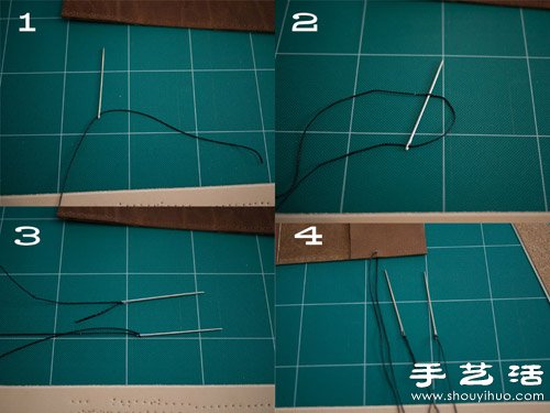 自制护照夹 皮夹子手工制作图解 