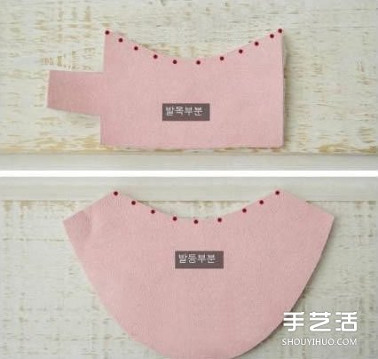 UGG婴儿雪地靴制作图解 自制可爱婴儿保暖鞋 