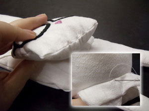 猫咪造型布艺键盘垫的手工制作教程 