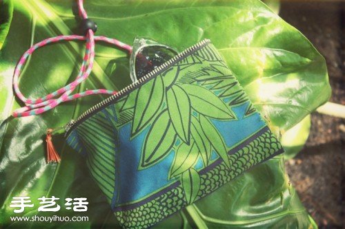 带拉链自然风手工布袋/手袋制作图解教程 