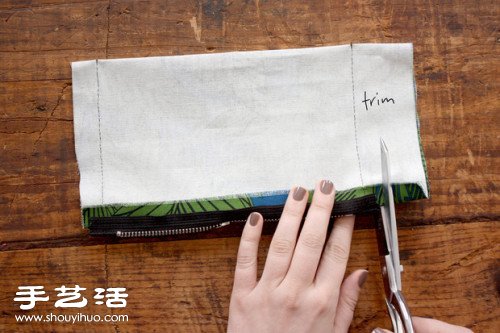带拉链自然风手工布袋/手袋制作图解教程 