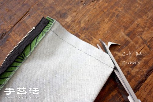带拉链自然风手工布袋/手袋制作图解教程 