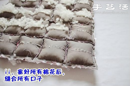 可爱泡芙垫/椅垫/凳垫/垫子的做法 
