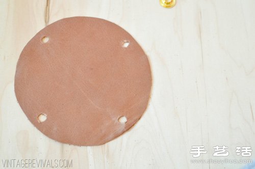 皮革手工制作可悬挂植物盆栽吊托 
