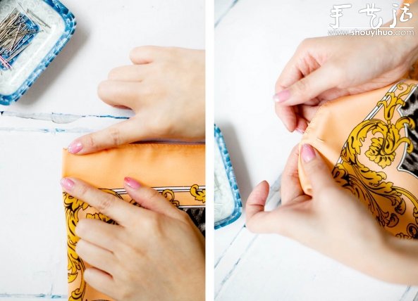 围巾DIY土耳其风格裙子的手工教程 