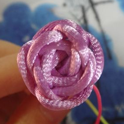 吉祥结玫瑰花手工制作