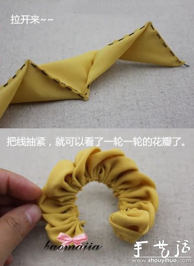 不织布制作漂亮发卡的手工方法 