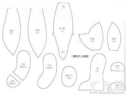 公仔泰迪熊的手工布艺DIY教程 