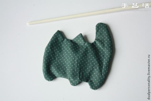手工布艺猫咪靠枕/抱枕/玩偶/挂件制作图解 