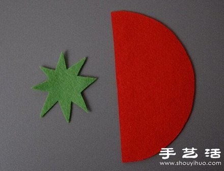 不织布教程：DIY制作可爱小草莓 