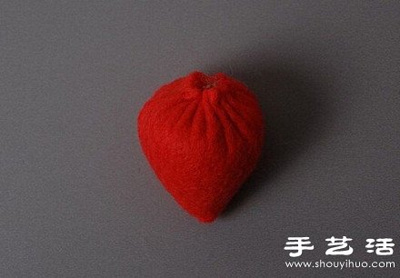 不织布教程：DIY制作可爱小草莓 