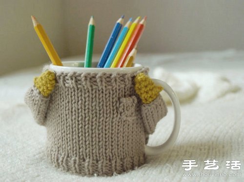 超可爱手工针织杯套 让生活变得如此美好 