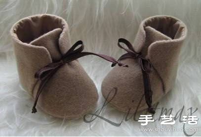 不织布DIY手工制作可爱保暖靴 
