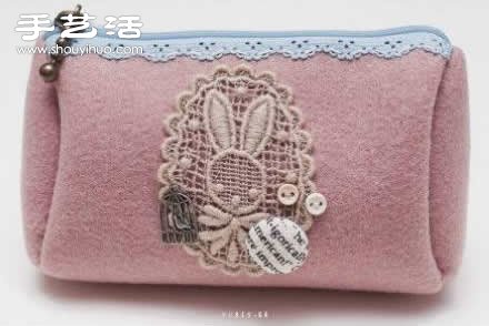 带拉链女用手包零钱包手工制作图解教程 