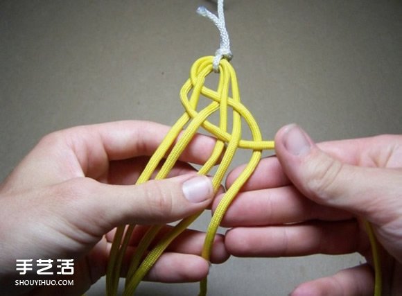 六股绳手链的编法图解 六股绳编手链的方法 