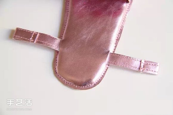 不要的破旧包包改造 DIY制作宝宝漂亮鞋子 