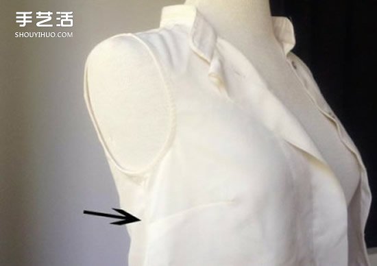宽大旧衬衫改裙子的方法 旧衬衫改造裙子DIY 