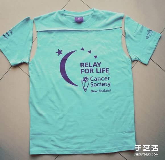 旧T恤改造吊带背心教程 简单吊带背心的做法 
