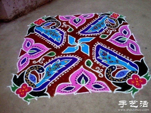 印度TamilNadu邦独特的民间艺术——米粒画 