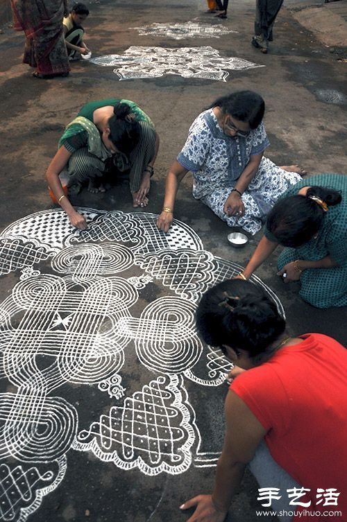 印度TamilNadu邦独特的民间艺术——米粒画 