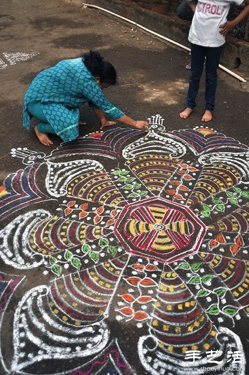 印度TamilNadu邦独特的民间艺术——米粒画 