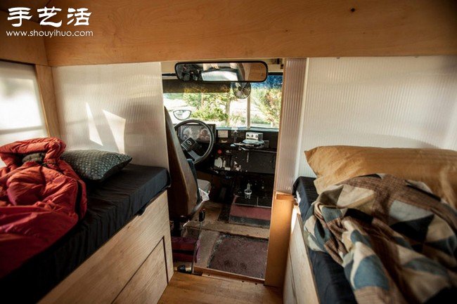 旧公共汽车DIY改装超大房车  