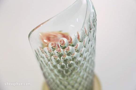 散发朦胧文艺美感 OP-vase手工玻璃花罩 